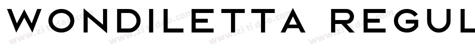Wondiletta Regular字体转换